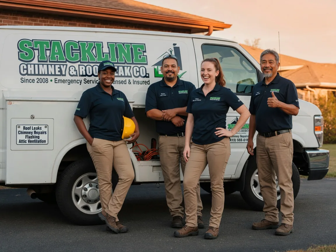 Chimney flashing repair company in Wardville, OK